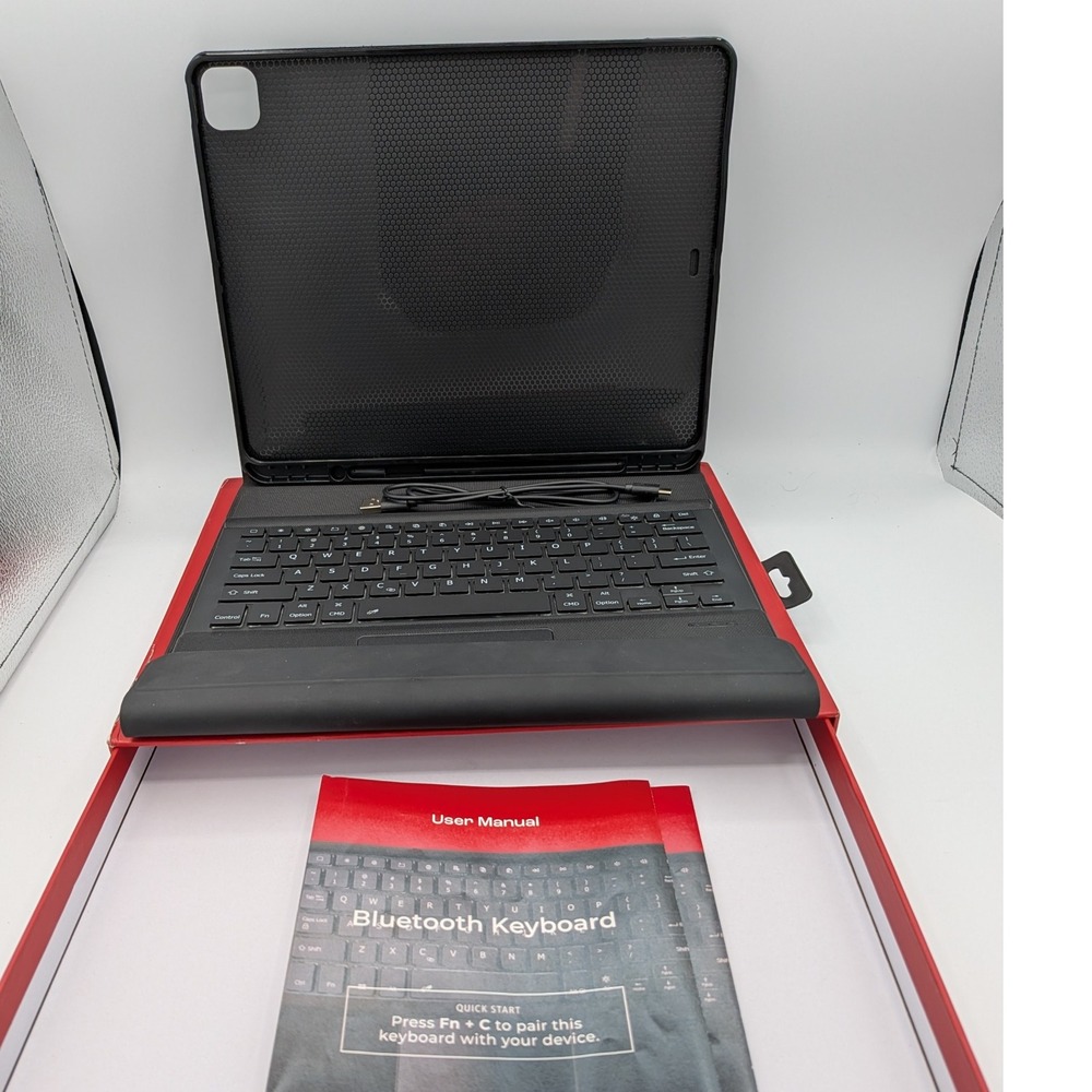 SAHARA Bluetooth Keyboard Case‎ for iPad Pro 12.9 inch Black Detachable